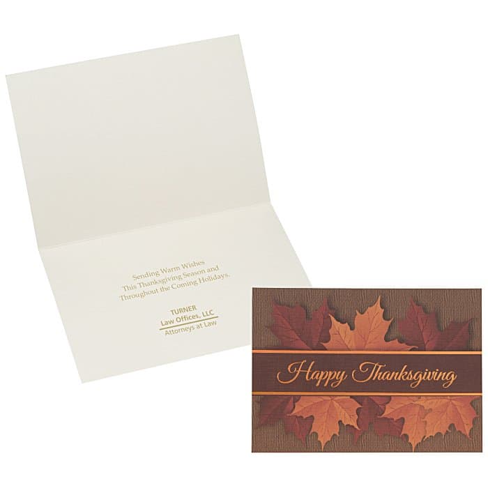 Thanksgiving Autumn Leaves Greeting Card