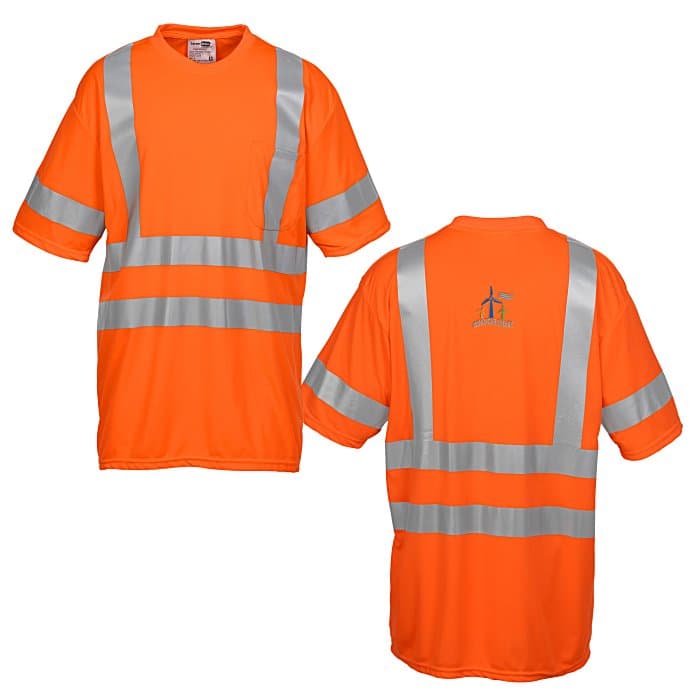 Snag-Resistant Reflective Short Sleeve T-Shirt
