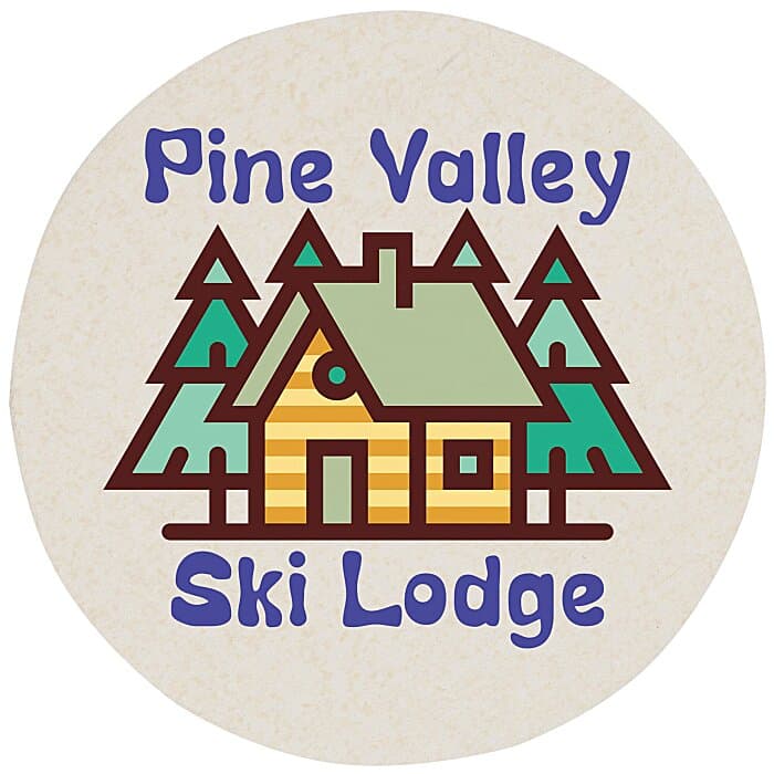 Pulpboard Coaster - 3.5 inches Round - 1.96 mil. - Full Color