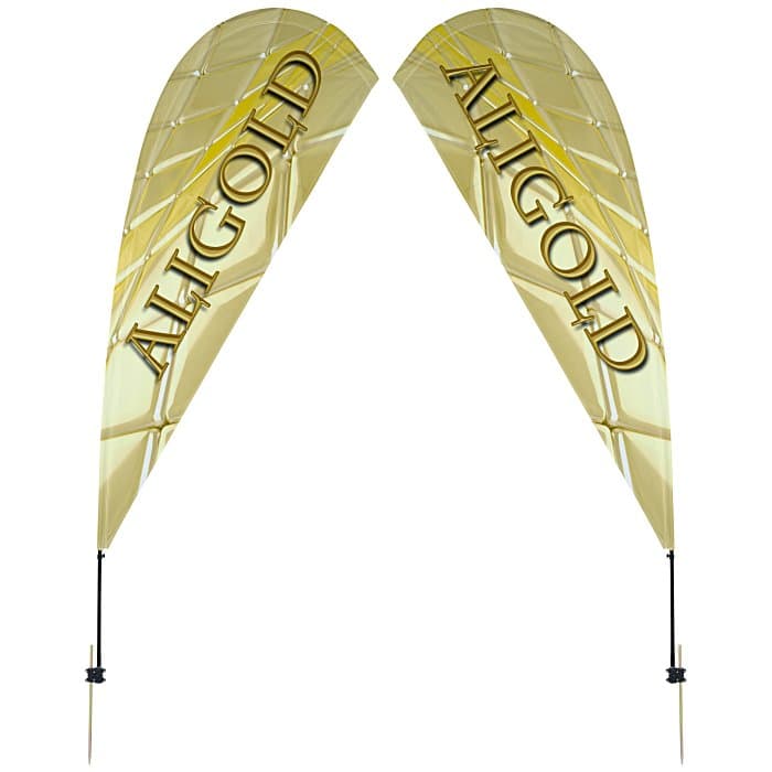 Outdoor Value Sail Sign - 9 1/2 feet - Two Sided