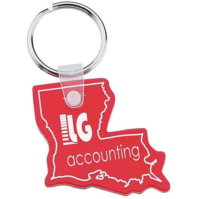 Louisiana Soft Keychain - Translucent