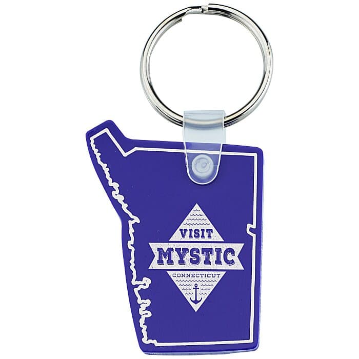 Connecticut Soft Keychain - Opaque