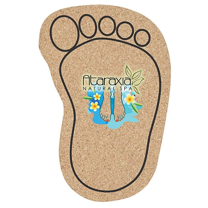 Cork Coaster - Foot - Full Color