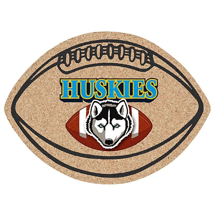 Cork Coaster - Football - Full Color