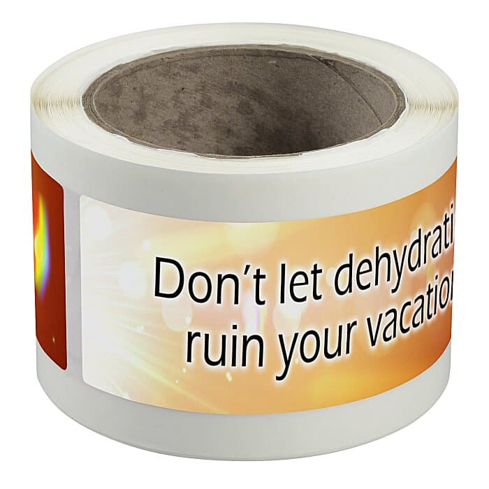 Water Bottle Label - 2 inches x 8 inches