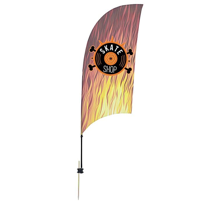 Outdoor Value Razor Sail Sign - 7 1/2 feet - One Sided