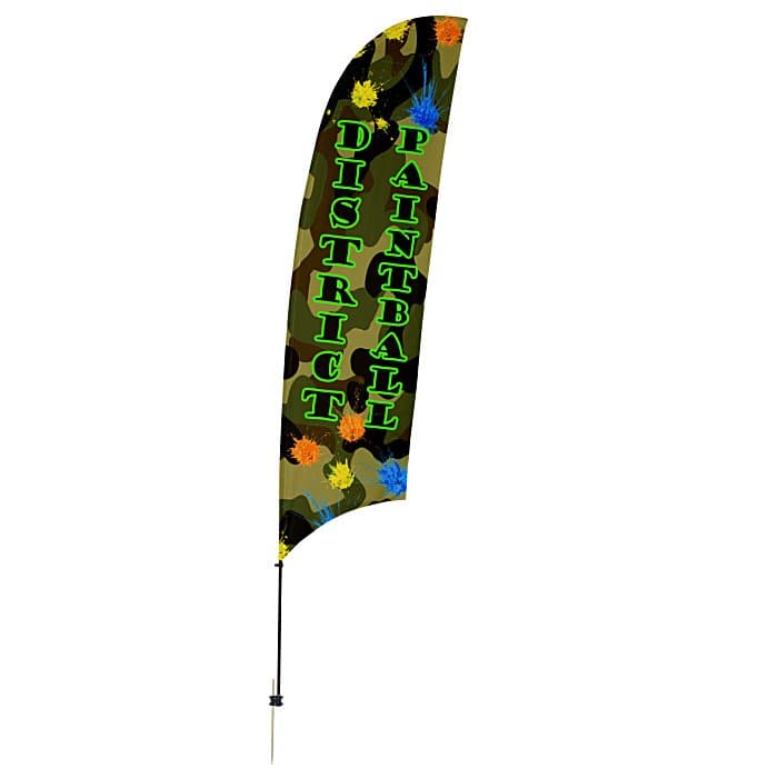Outdoor Value Razor Sail Sign - 15 feet - One Sided