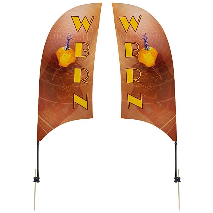 Outdoor Value Razor Sail Sign - 7 1/2 feet - Two Sided