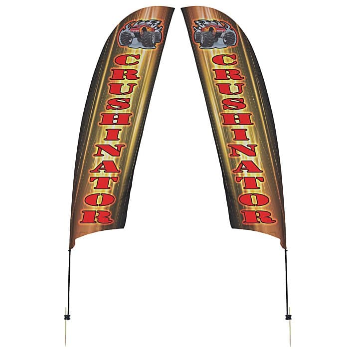 Outdoor Value Razor Sail Sign - 15 feet - Two Sided