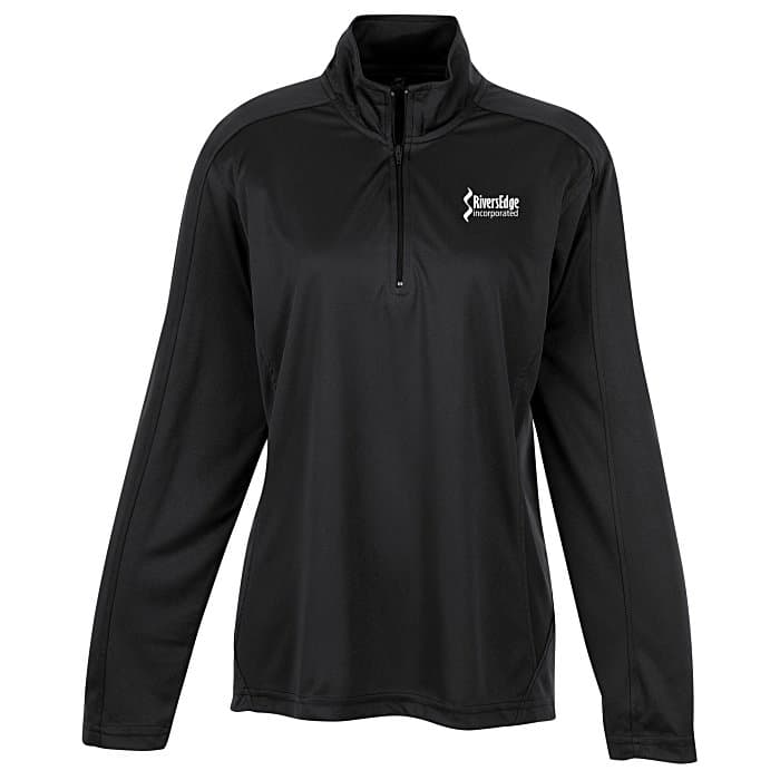 3.8 oz Performance 1/4-Zip Pullover - Ladies' - Screen