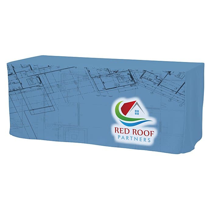Serged Closed-Back Outdoor Fitted Table Cover - 6 feet