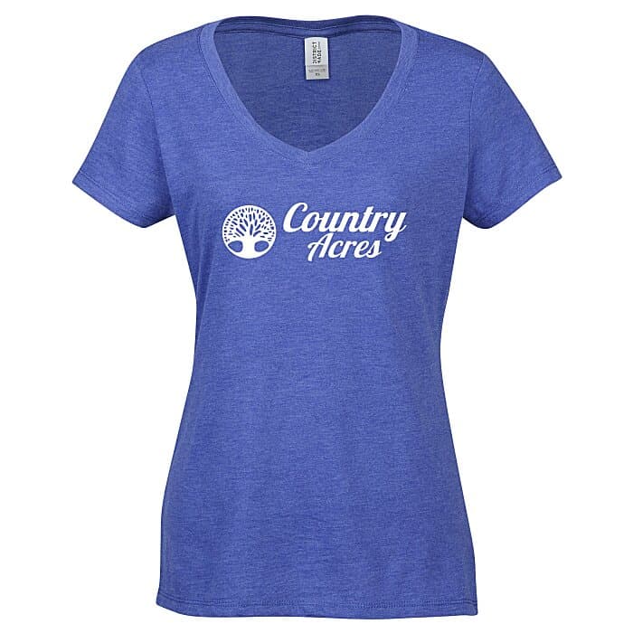 Optimal Tri-Blend V-Neck T-Shirt - Ladies' - Screen