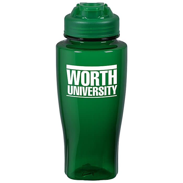PolySure Twister Water Bottle with Flip Lid - 24 oz
