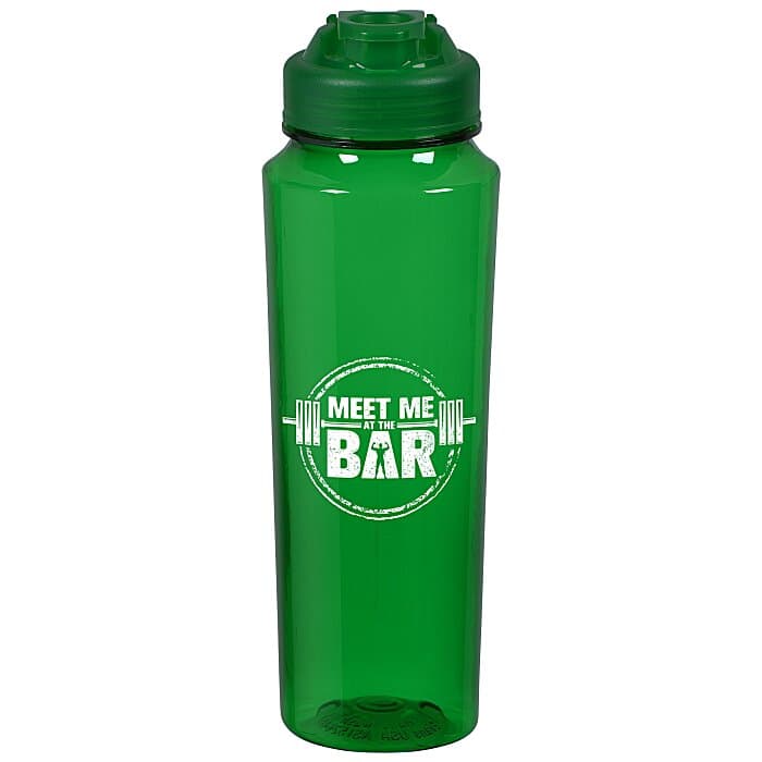 PolySure Measure Water Bottle with Flip Lid - 24 oz