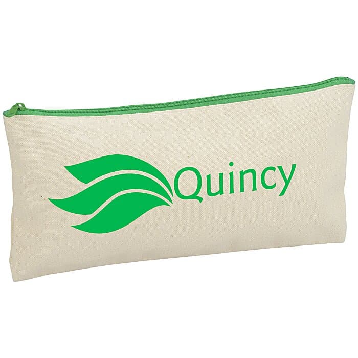 Chroma Zip Cotton Pouch - 5 1/2 inches x 11 inches