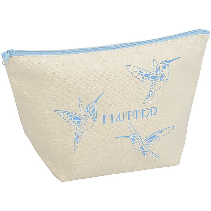 Chroma Zip Tweedle Dum Cotton Pouch - 7 1/4 inches x 10 3/4 inches