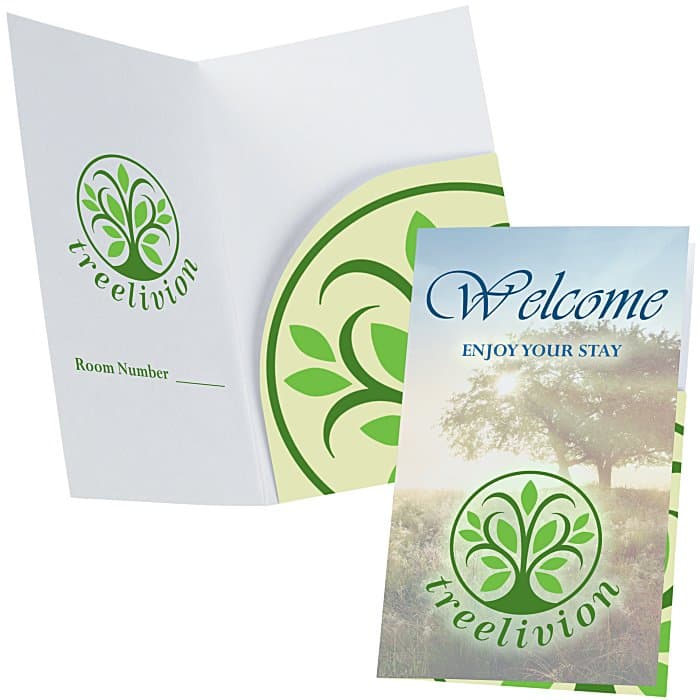 Side Fold Key Card Holder - 4 1/2 inches x 2 3/4 inches