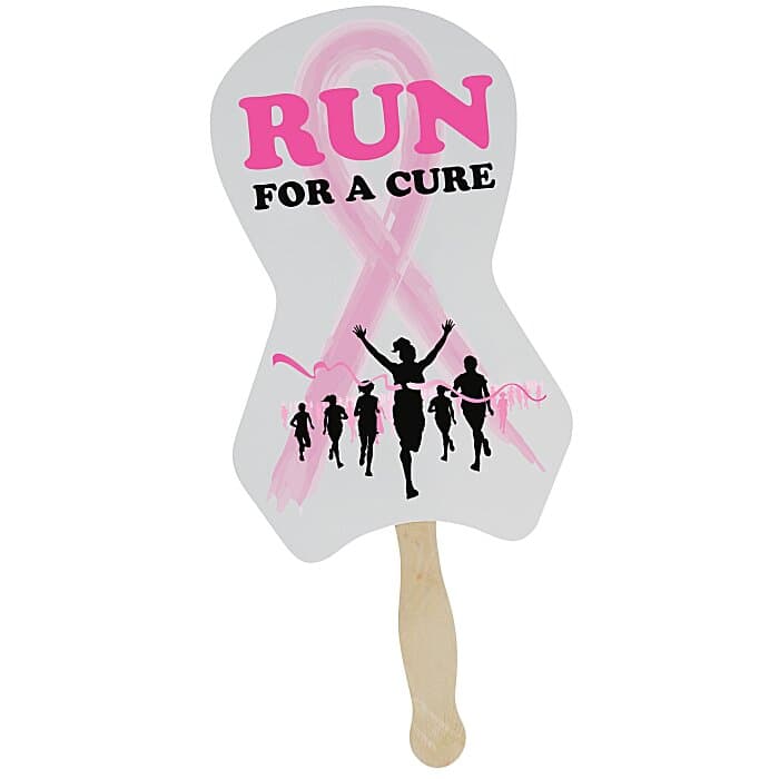 Hand Fan - Awareness Ribbon - Full Color