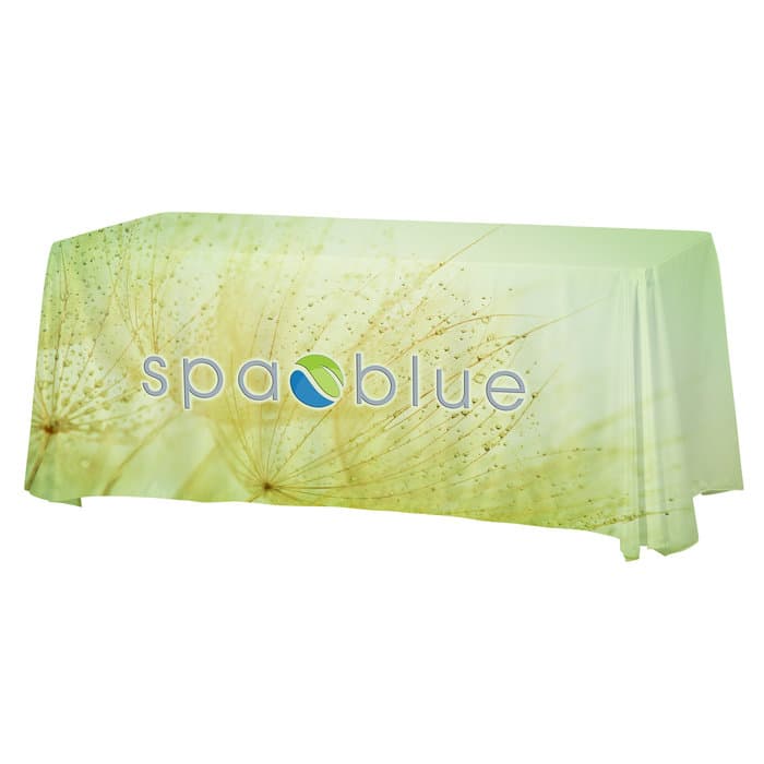 Serged Open-Back Satin Table Throw - 6 feet