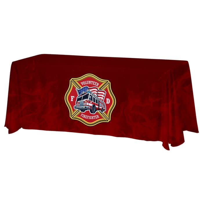 Serged Closed-Back Satin Table Throw - 6 feet