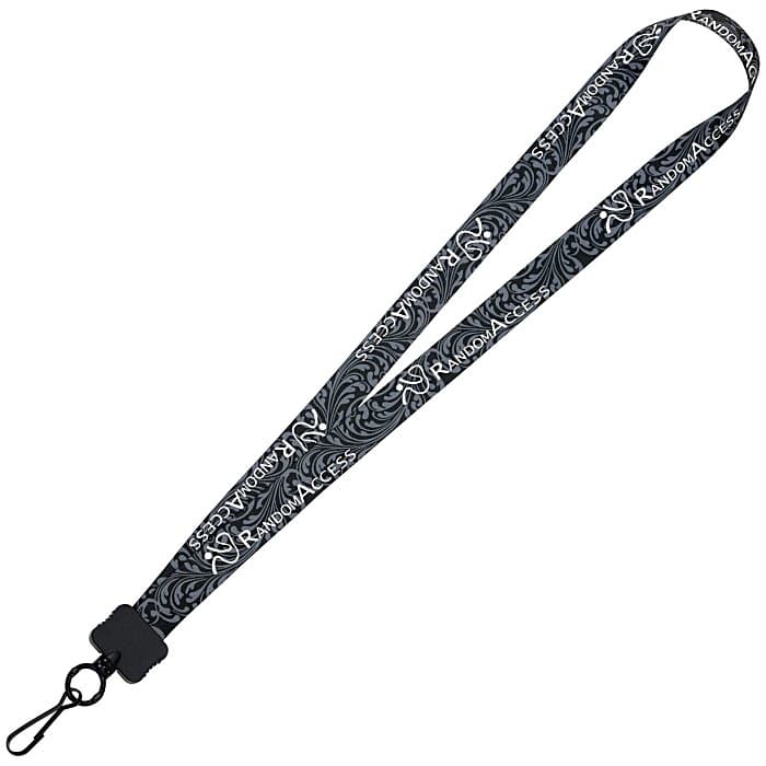 Dye-Sub Lanyard - 3/4 inches - 32 inches - Metal Swivel Snap Hook - Damask