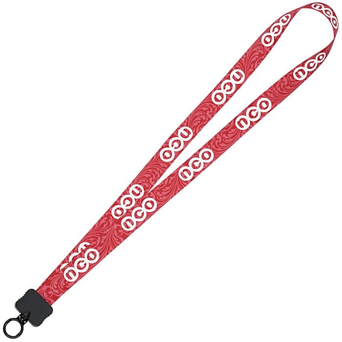 Dye-Sub Lanyard - 3/4 inches - 32 inches - Plastic O-Ring - Damask