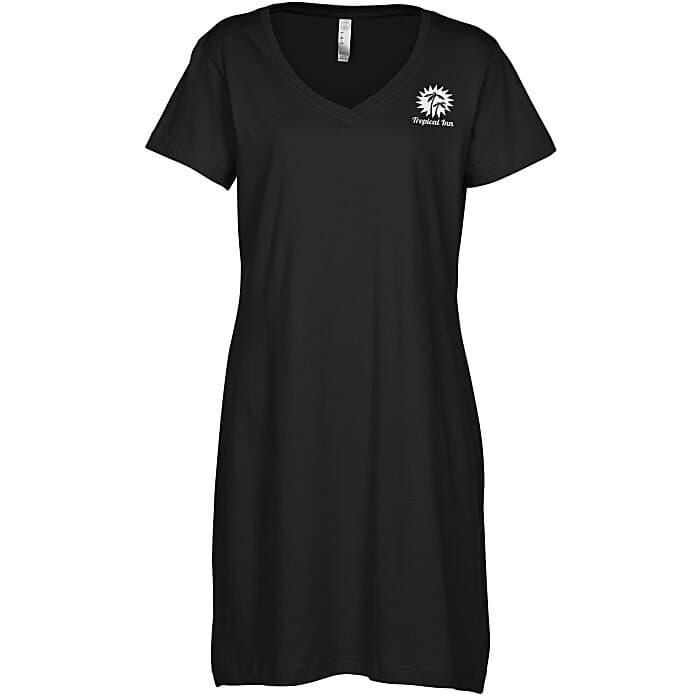 LAT Fine Jersey V-Neck Dress
