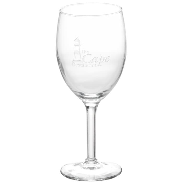 Wine Glass - 8 oz - Deep Etch