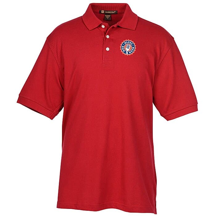 Harriton 5.6-oz Easy Blend Polo - Men's - Full Color