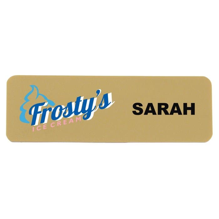 Charleston Name Badge - 1 inch x 3 inches - Jeweler's Pinback