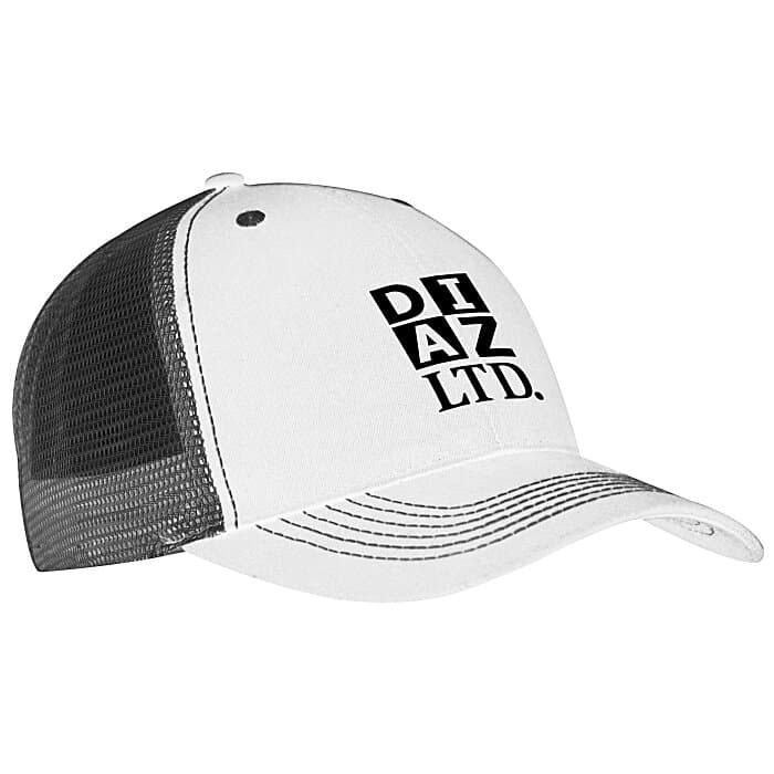 Color Accent Mesh Snapback Cap