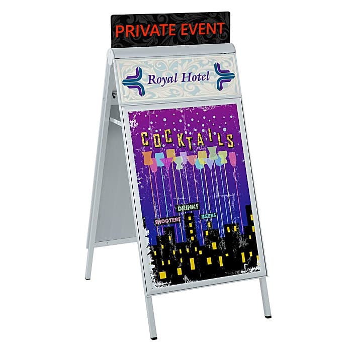 Uptown Accent A-Frame Sign - 50 inches