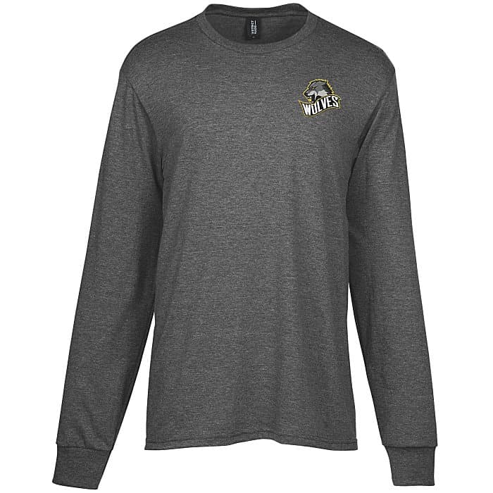 Optimal Tri-Blend Long Sleeve T-Shirt - Men's - Embroidered