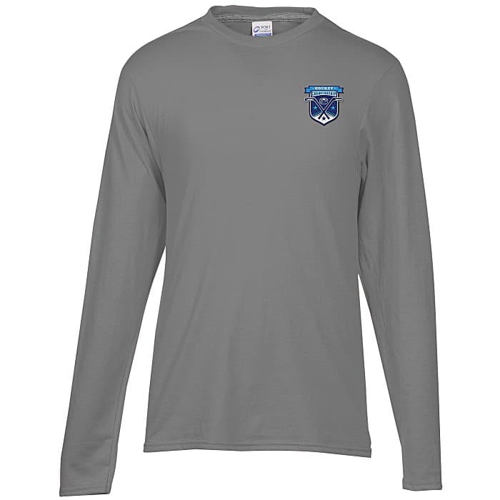 Principle Performance Blend Long Sleeve T-Shirt - Embroidered