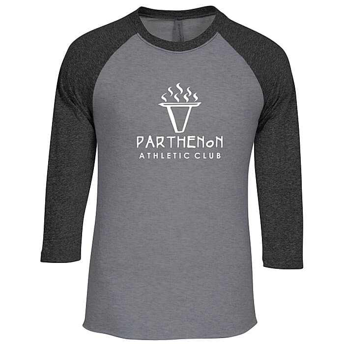 Unisex Tri-Blend Baseball Tee - Screen