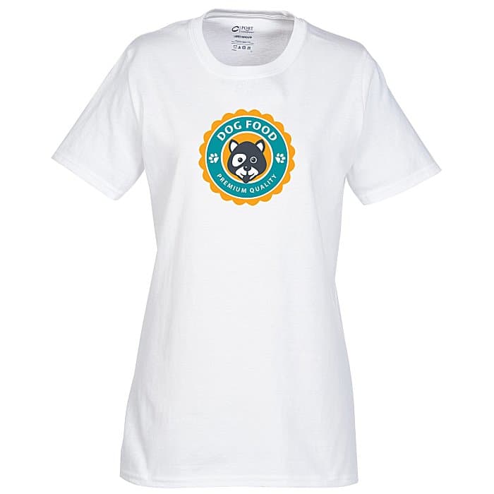 Port Classic 5.4-oz T-Shirt - Ladies' - White - Full Color