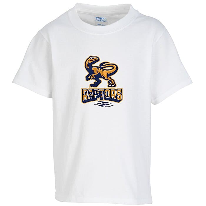 Port Classic 5.4-oz T-Shirt - Youth - White - Full Color