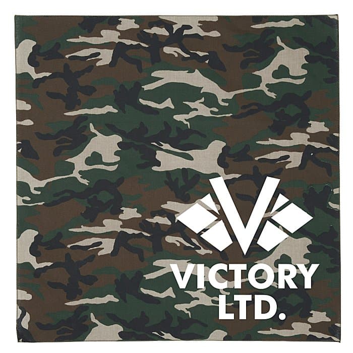 Camo Bandana - 22 inches x 22 inches