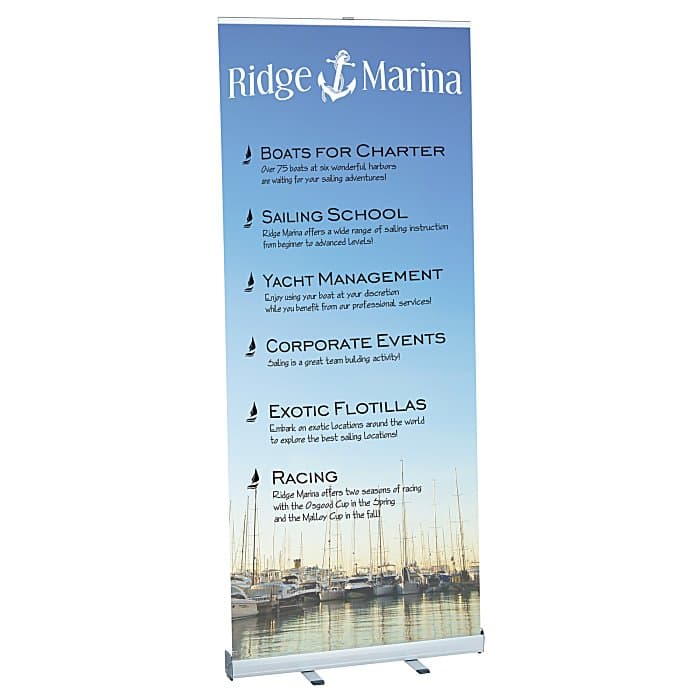 Aurora Retractable Banner Display - 34 inches
