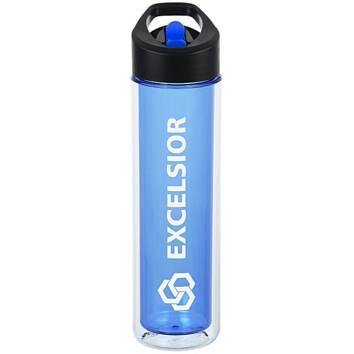 Chiller Insulated Bottle with Two-Tone Flip Straw Lid - 16 oz