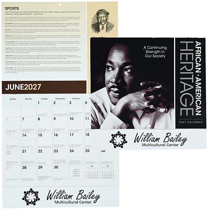 African-American Heritage Dr. Martin Luther King, Jr. Calendar