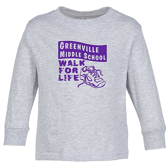 Rabbit Skins Fine Jersey Long Sleeve T-Shirt - Toddler