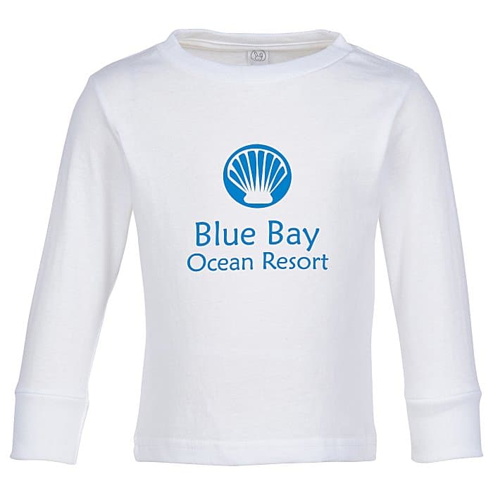 Rabbit Skins Jersey Long Sleeve T-Shirt - Toddler - White