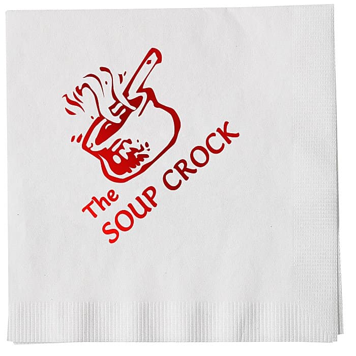 Luncheon Napkin - 1-ply - White - Low Qty - Foil