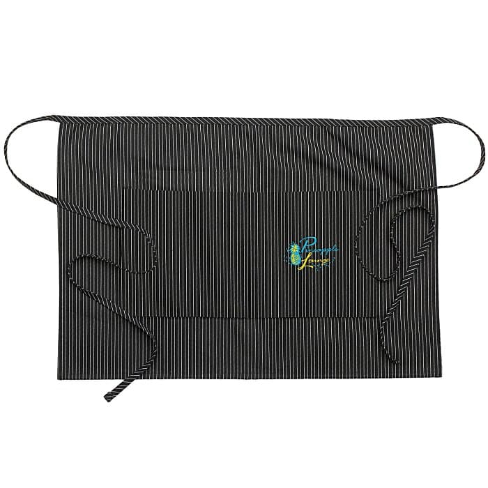 Half Bistro Two-Pocket Apron - Pinstripe