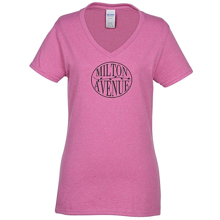 Gildan 5.3-oz Cotton V-Neck T-Shirt - Ladies'