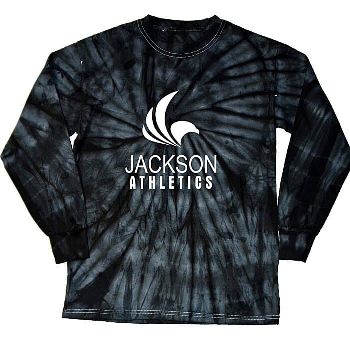 Tie-Dye Long Sleeve T-Shirt - Tonal Spider - Screen