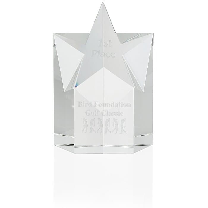 Superstar Crystal Award - 6 inches