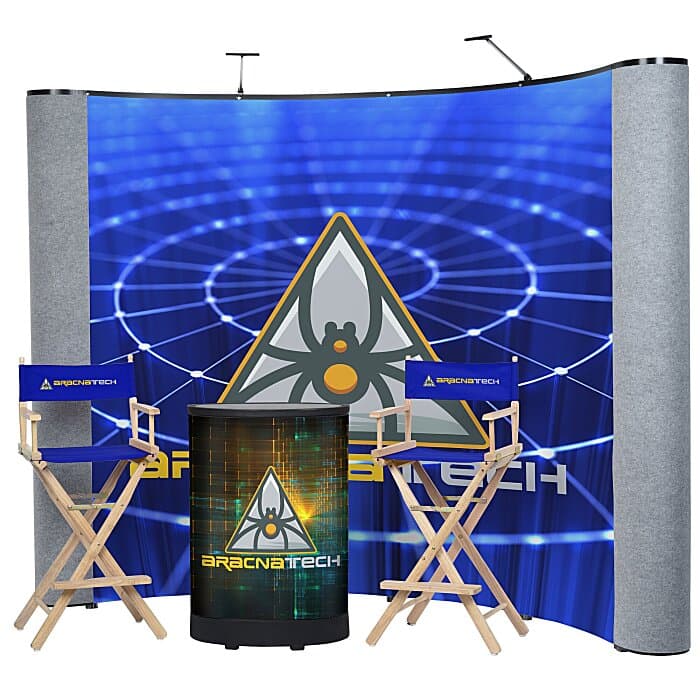 Deluxe Curved Floor Display Kit - Mural Center