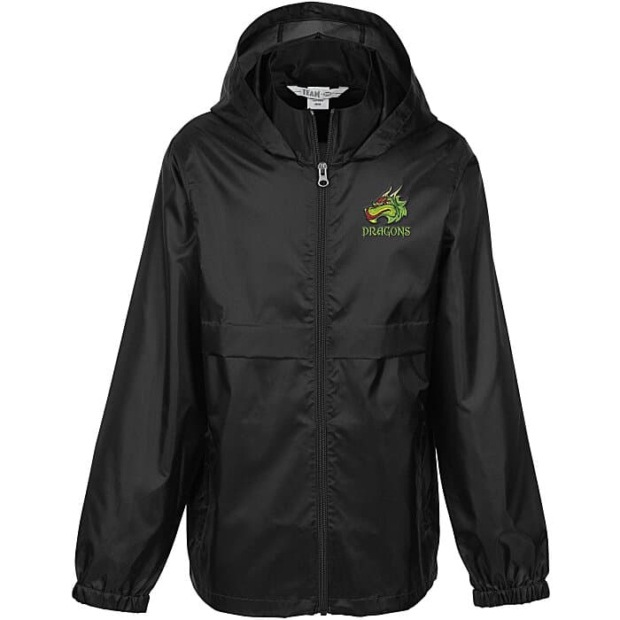 Zone Lightweight Hooded Jacket - Youth - Emb